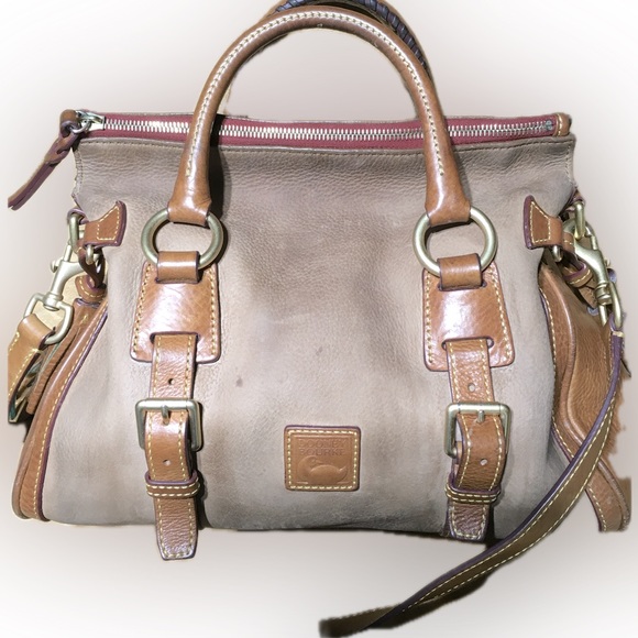 Dooney and Bourke Pebble Grain Satchel Crossbody Whipstitch...